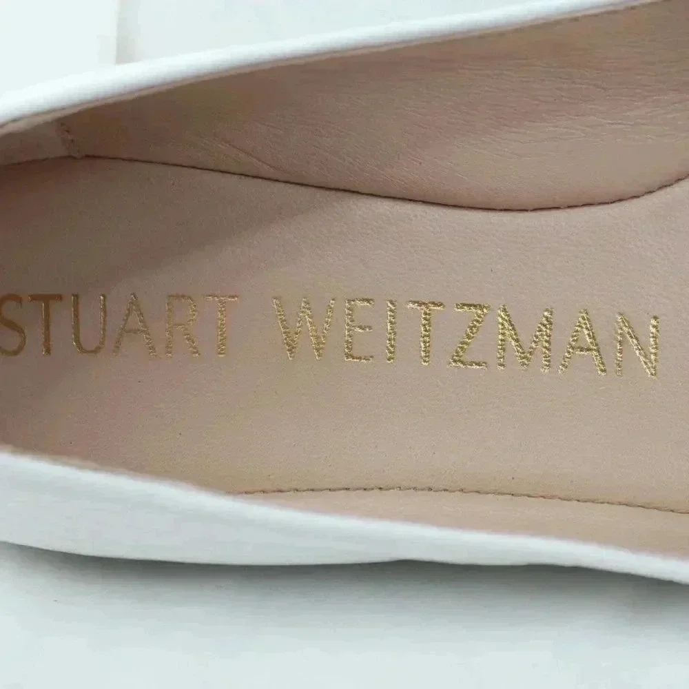 STUART WEITZMAN ladies white loafers